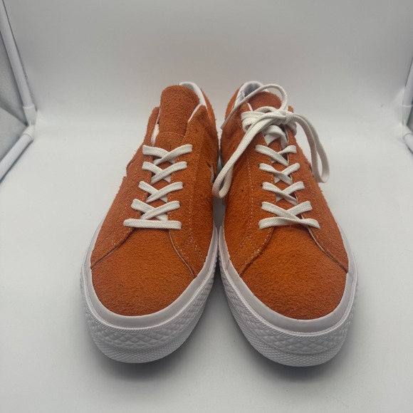 Converse One Star Sneakers Orange‎ Suede Low Top Sneakers Mens 11 Womens 13 - Picture 2 of 6